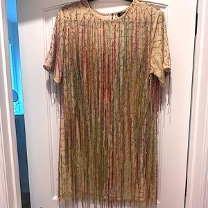 Multi-Color Tassel Dress